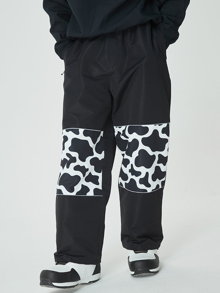 Swaggy Herren Cargo-Schneehose mit reflektierenden Knieeinsätzen