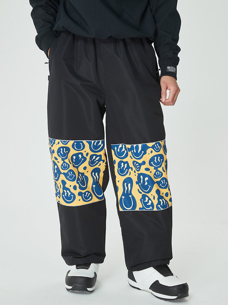Swaggy Herren Cargo-Schneehose mit reflektierenden Knieeinsätzen