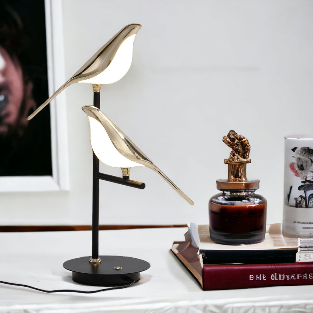 Luvano Wandleuchte Vogel gold LED Nordic