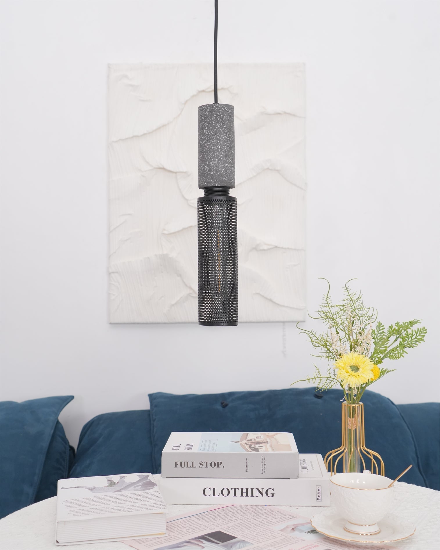 Luvano Pendelleuchte Beton Industrial Hängelampe