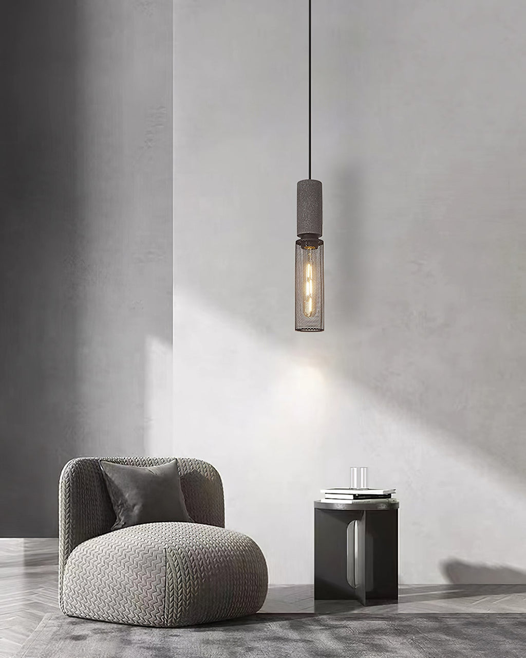 Luvano Pendelleuchte Beton Industrial Hängelampe