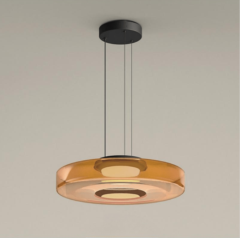 Luvano Pendelleuchte Bauhaus Glas LED mehrlagig
