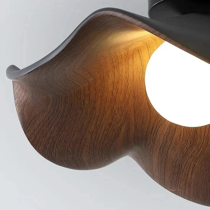 Luvano Deckenleuchte Lotus Holz skandinavisch