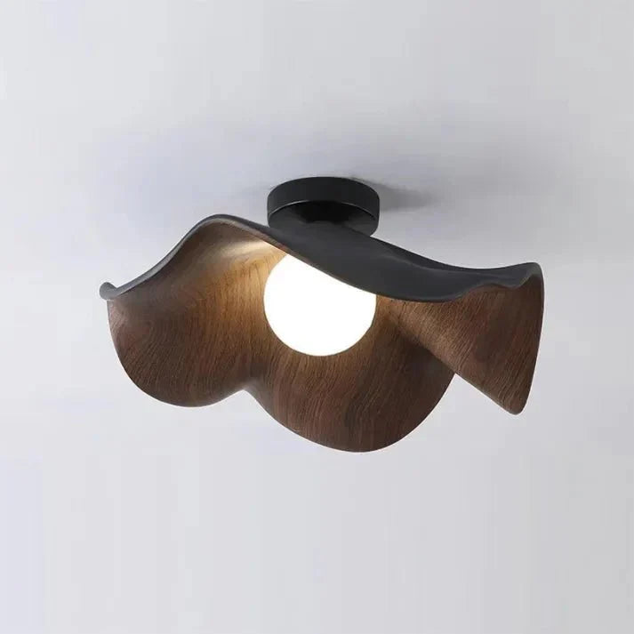 Luvano Deckenleuchte Lotus Holz skandinavisch