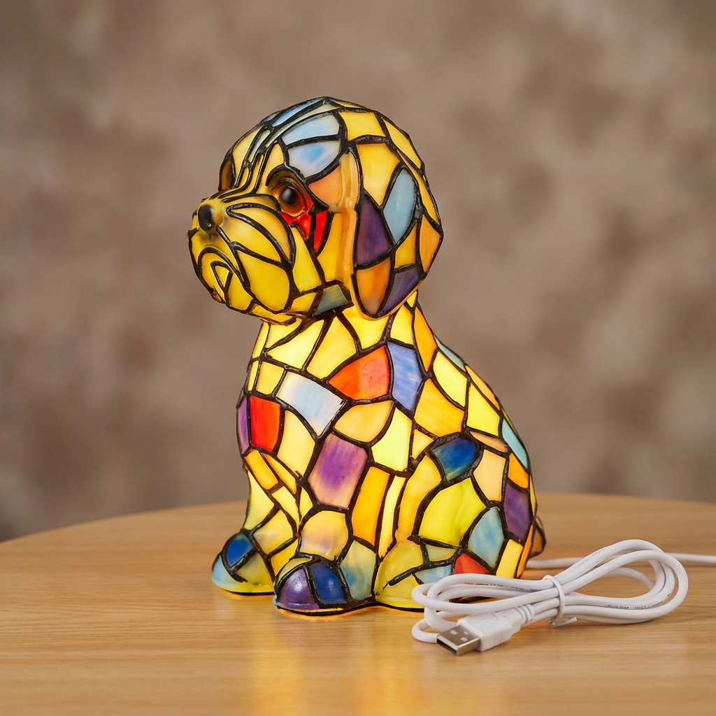 Luvano Tischleuchte Figur modern Stimmungslicht