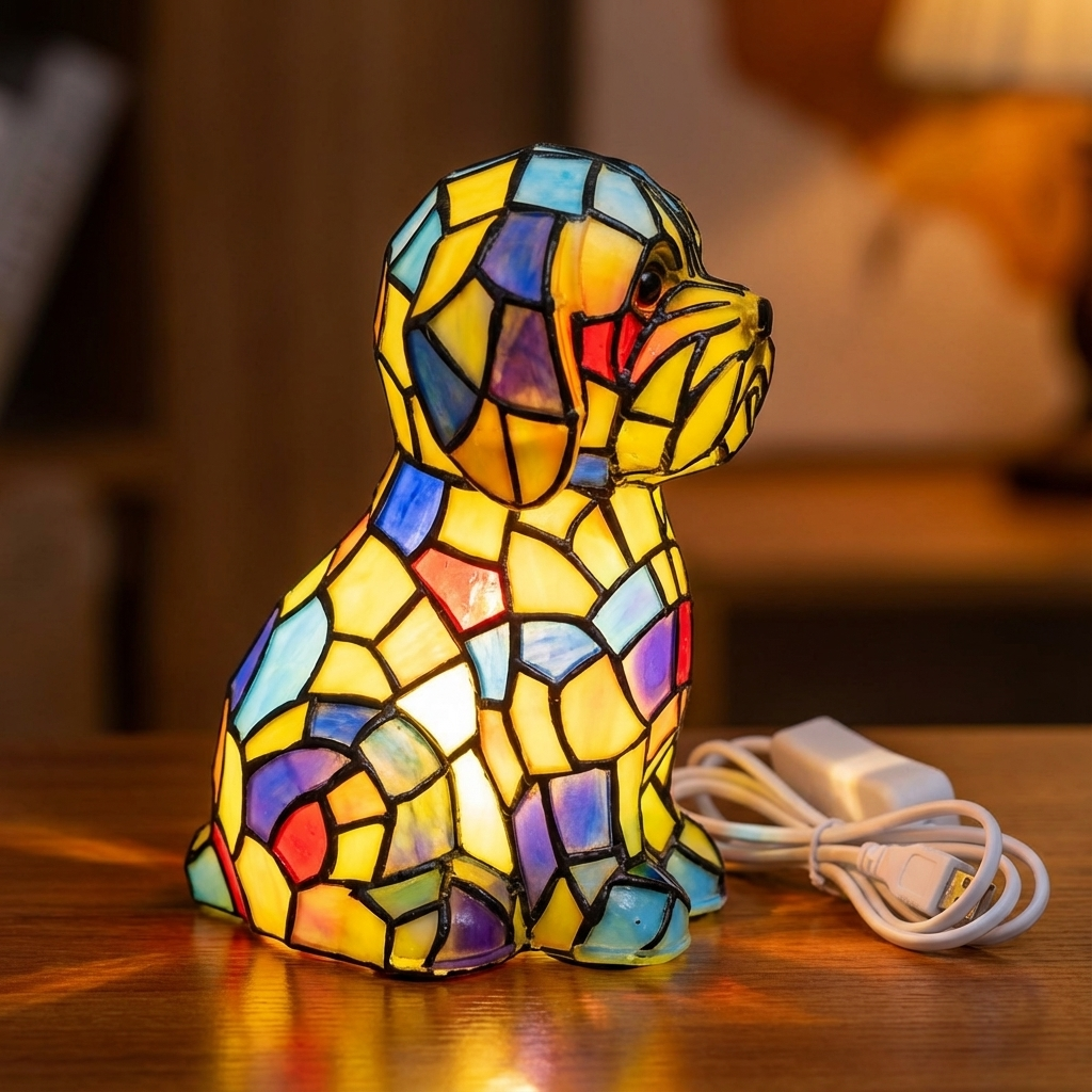Luvano Tischleuchte Figur modern Stimmungslicht