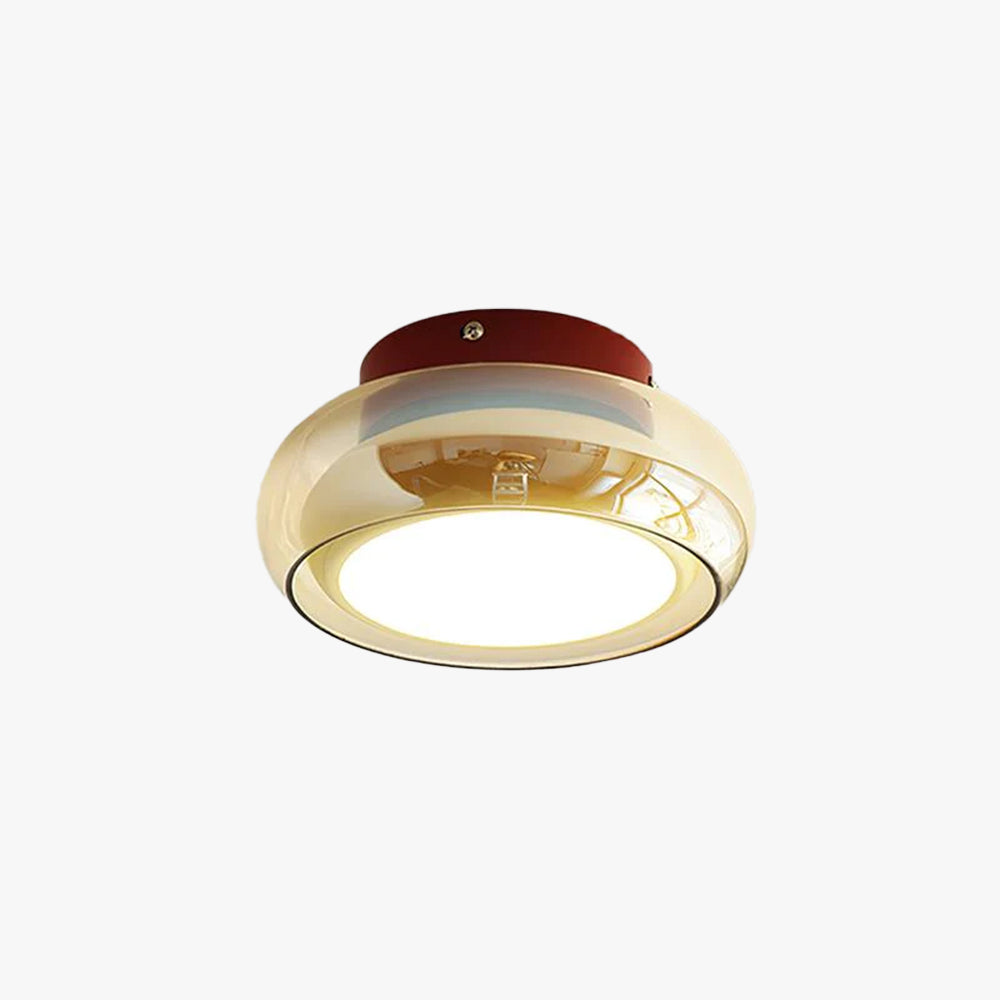 Luvano June Deckenleuchte Retro Glas LED