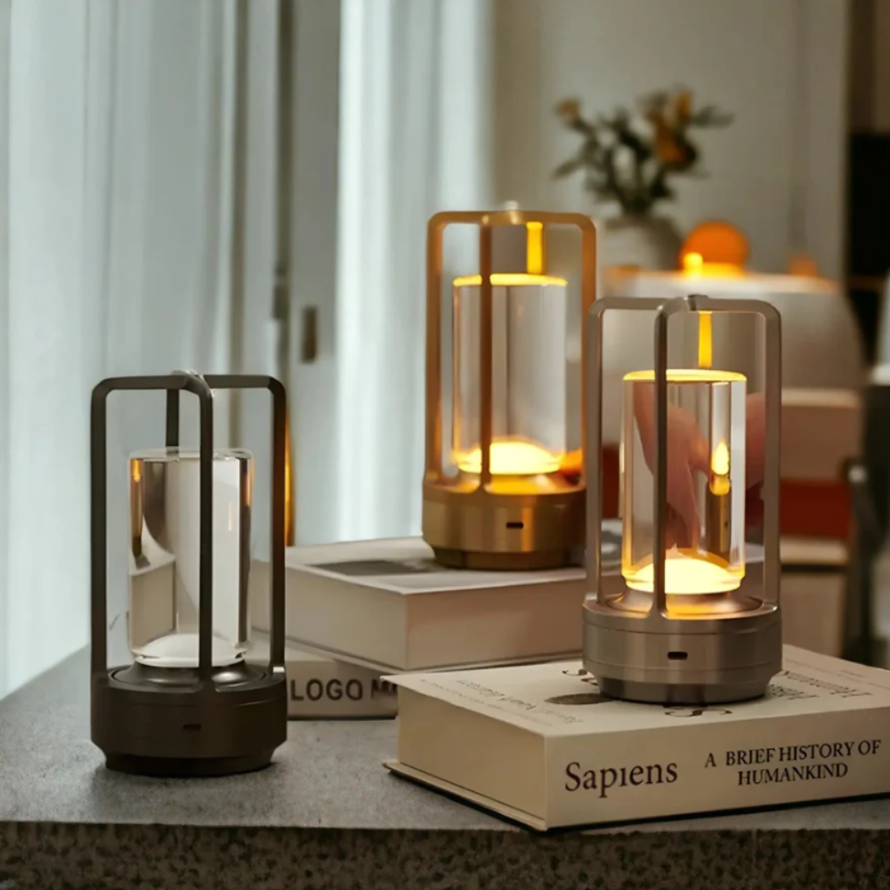 Luvano Tischleuchte Zylinder Metall LED modern