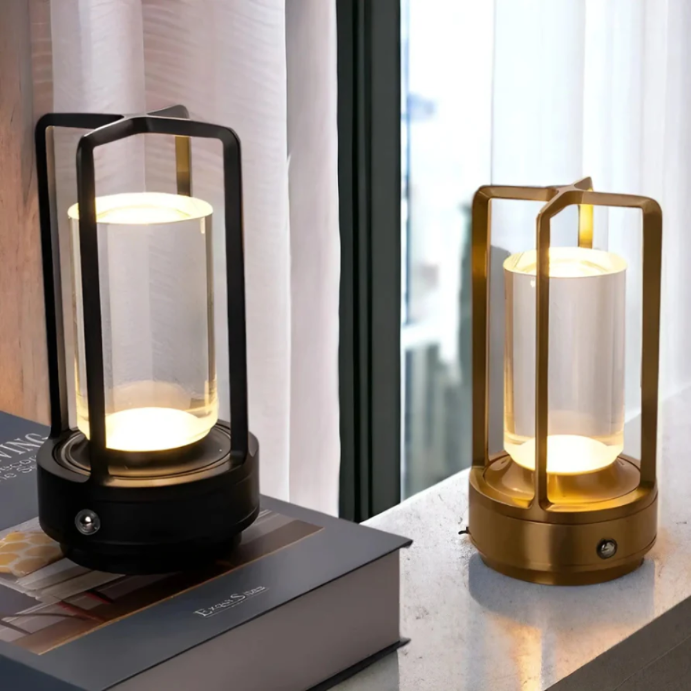Luvano Tischleuchte Zylinder Metall LED modern