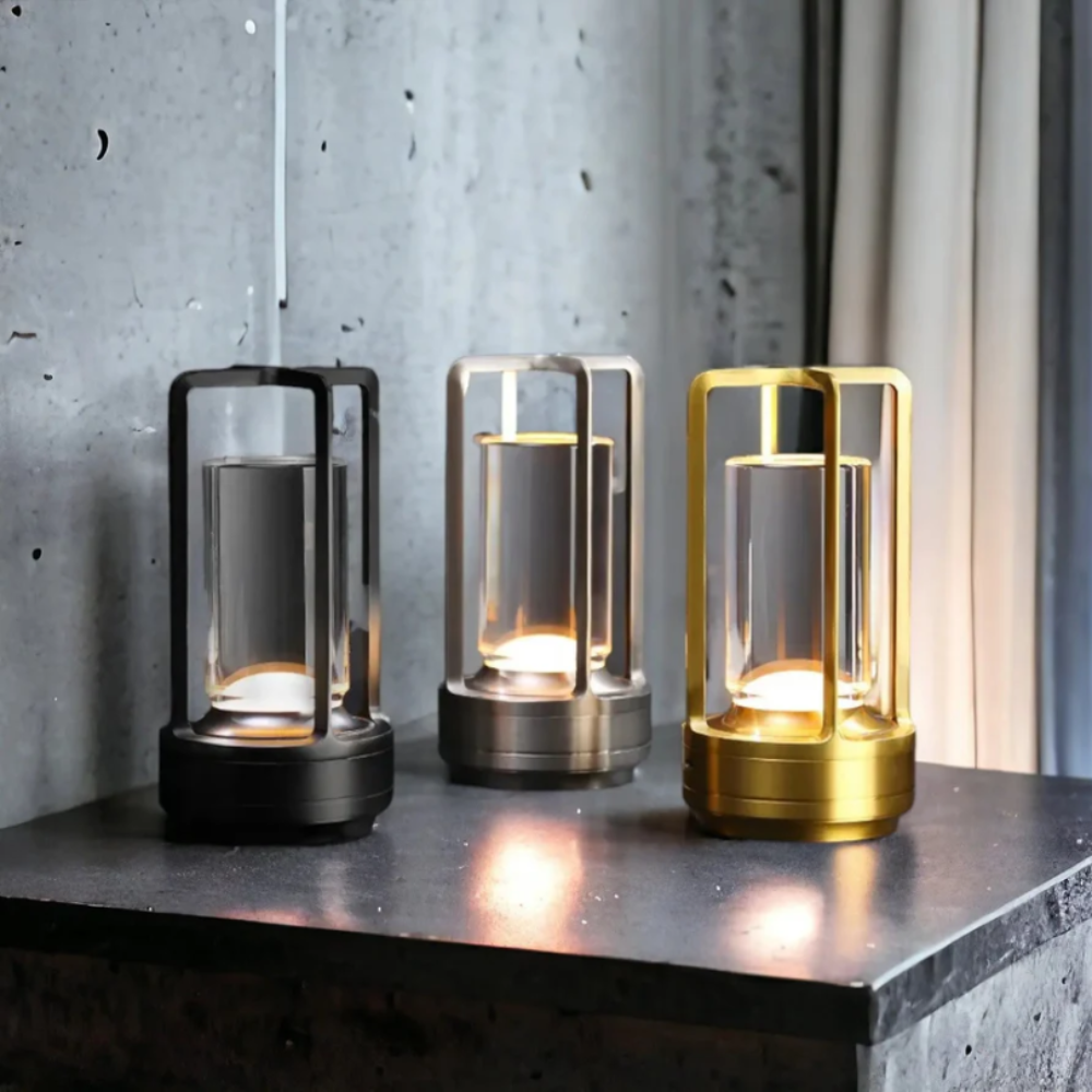 Luvano Tischleuchte Zylinder Metall LED modern