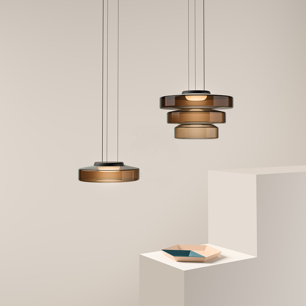 Luvano Pendelleuchte Glas Bauhaus Hängelampe