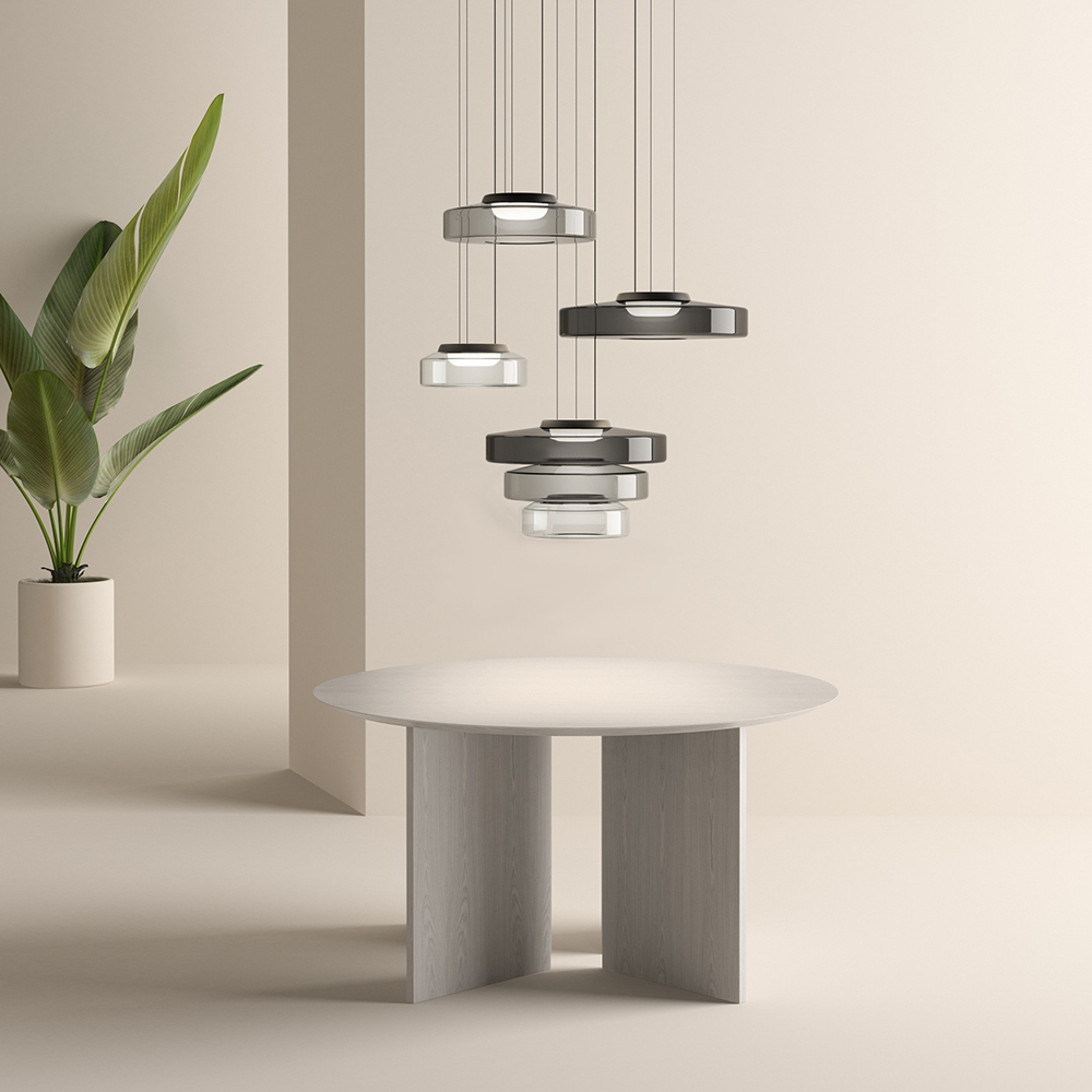Luvano Pendelleuchte Glas Bauhaus Hängelampe