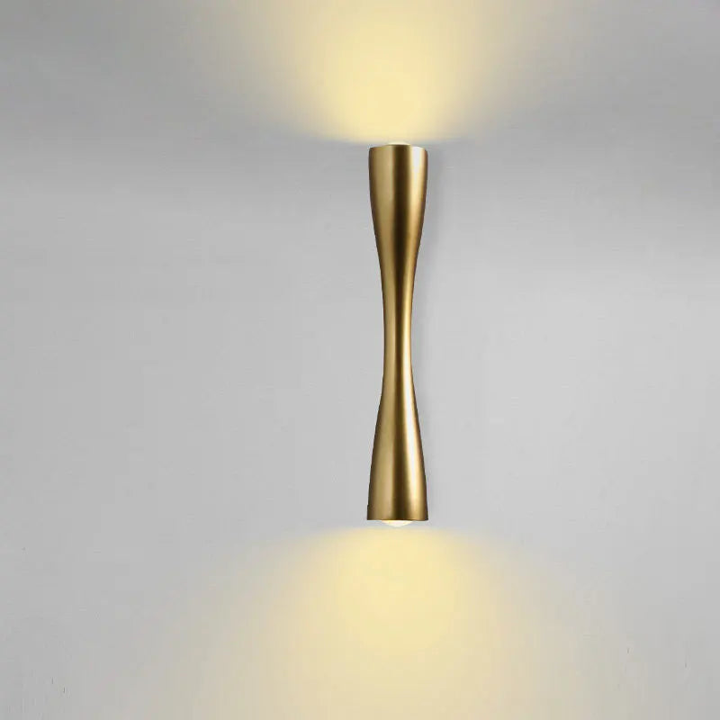 Luvano Wandleuchte außen gold Nordic Up Down