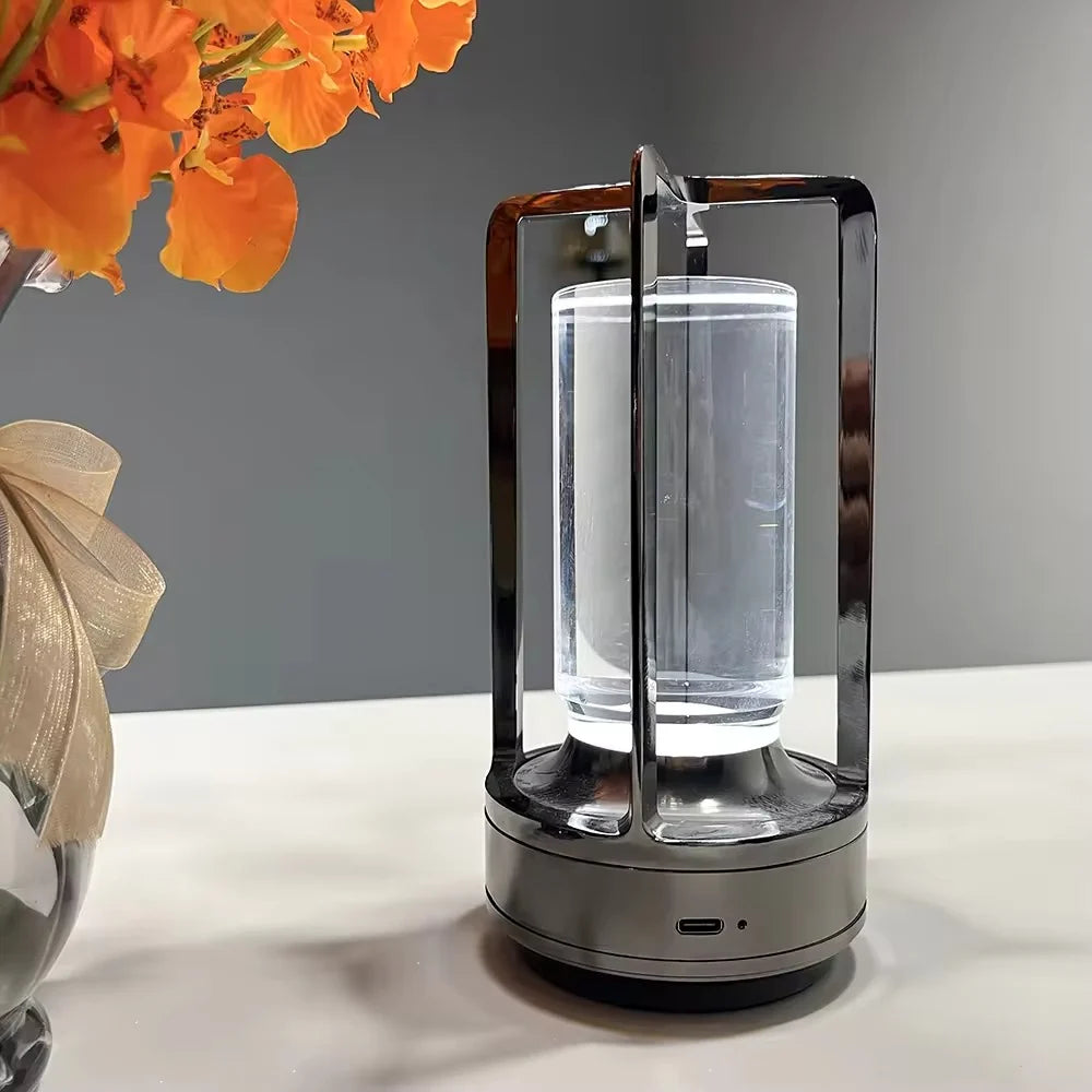 Luvano Tischleuchte Zylinder Metall LED modern