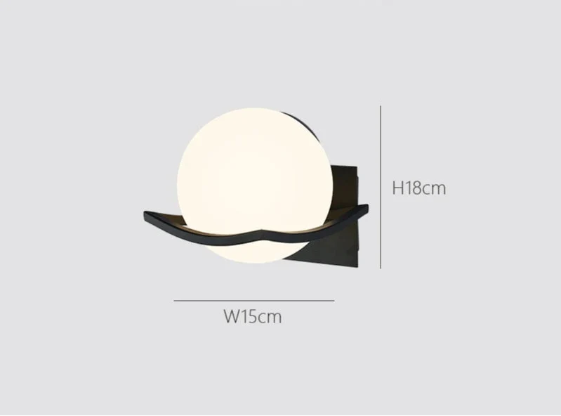 Luvano Makar Wandleuchte Glaskugel Sconce