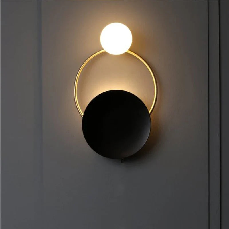 Luvano Wandleuchte Glaskugel Metall Design