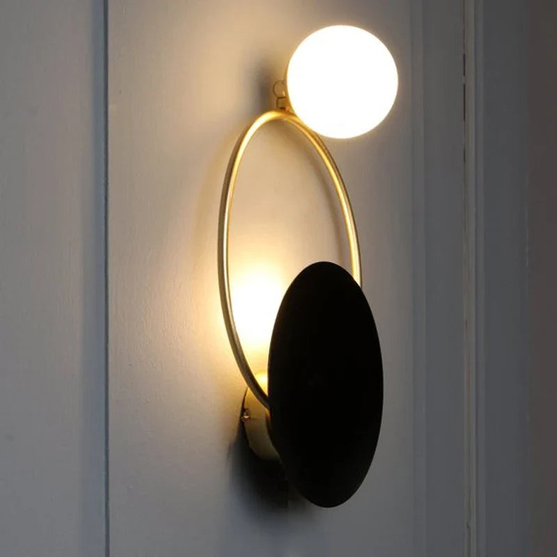Luvano Wandleuchte Glaskugel Metall Design