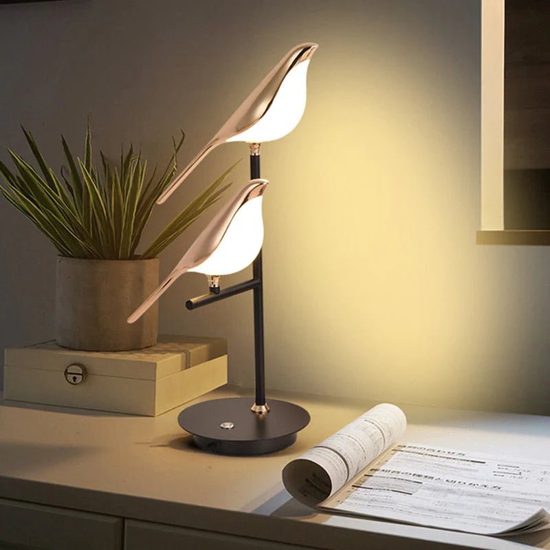 Luvano Wandleuchte Vogel gold LED Nordic