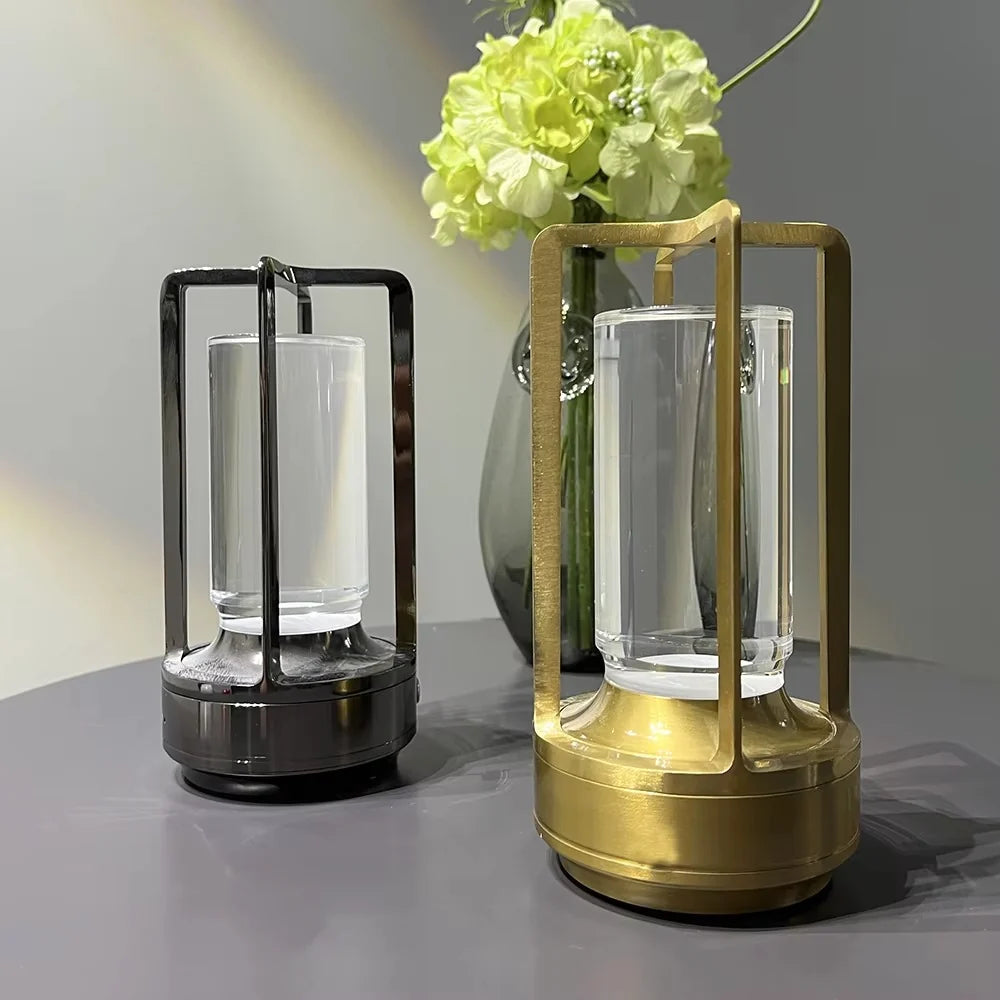 Luvano Tischleuchte Zylinder Metall LED modern