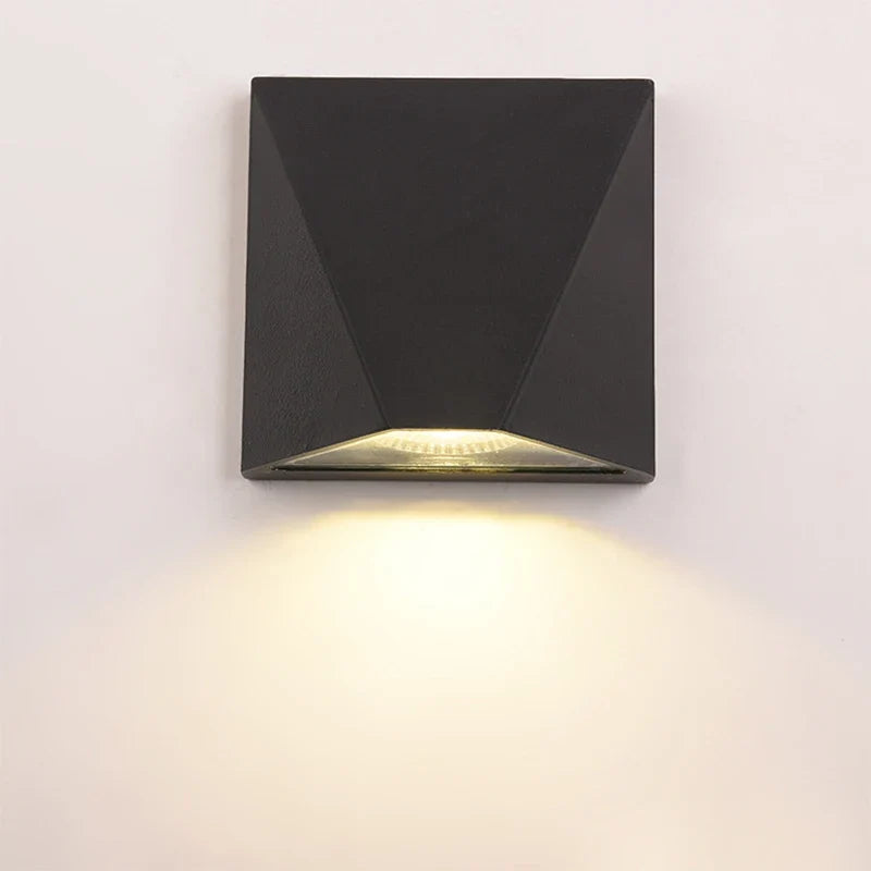 Luvano LED Wandleuchte außen schwarz 5W Alu