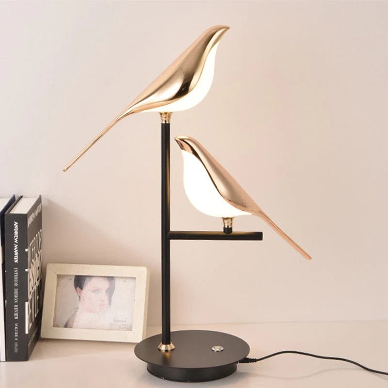 Luvano Wandleuchte Vogel gold LED Nordic