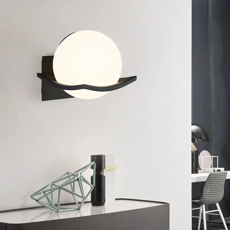 Luvano Makar Wandleuchte Glaskugel Sconce