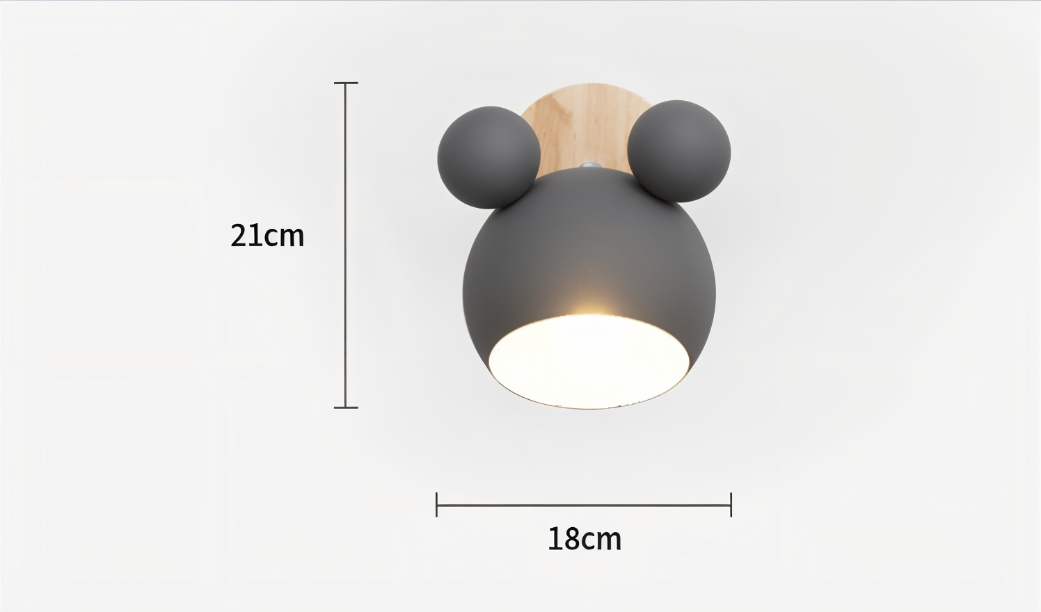 Luvano FlashMouse Wandleuchte Kinderzimmer Deko