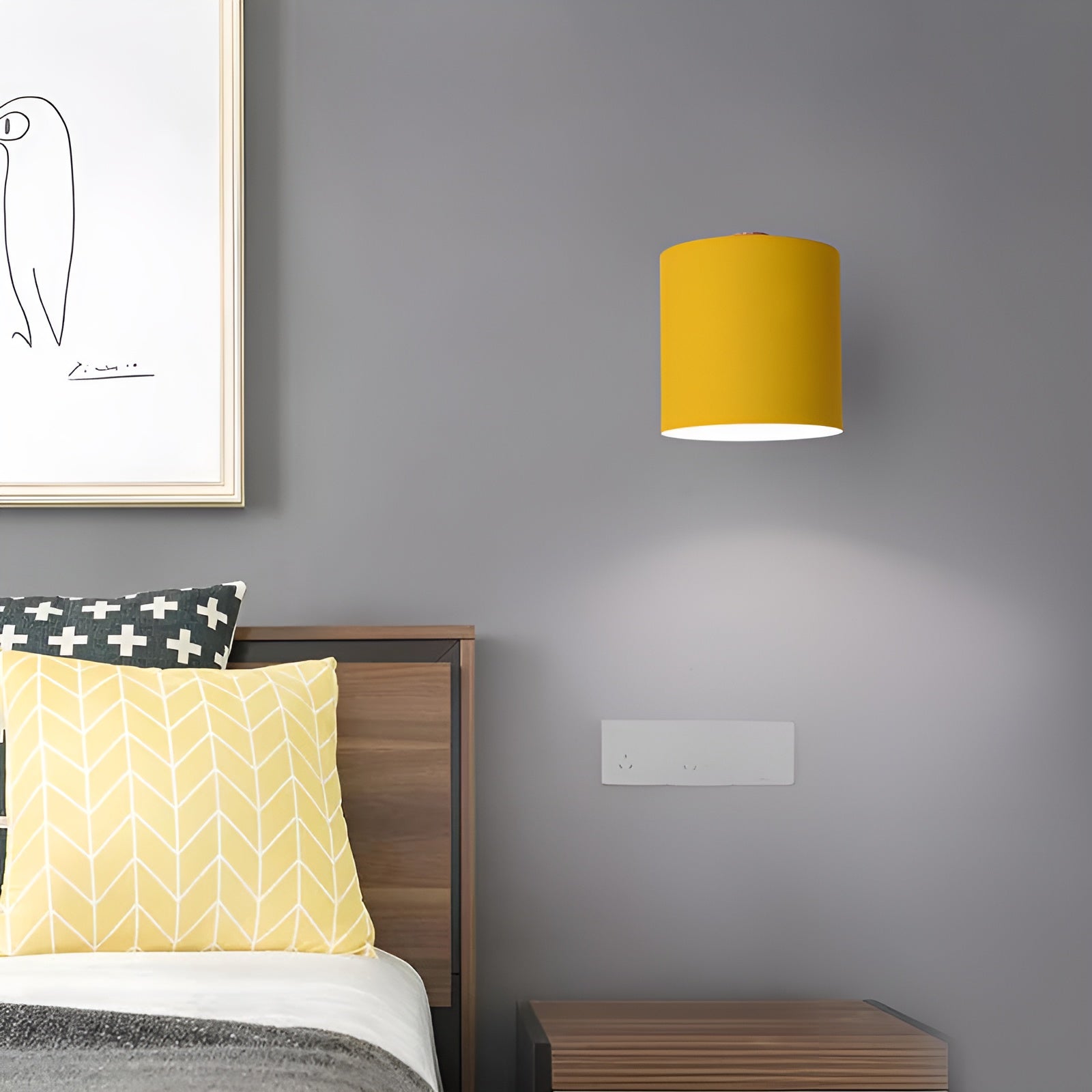 Luvano NordicGlow Wandleuchte verstellbar Pastell