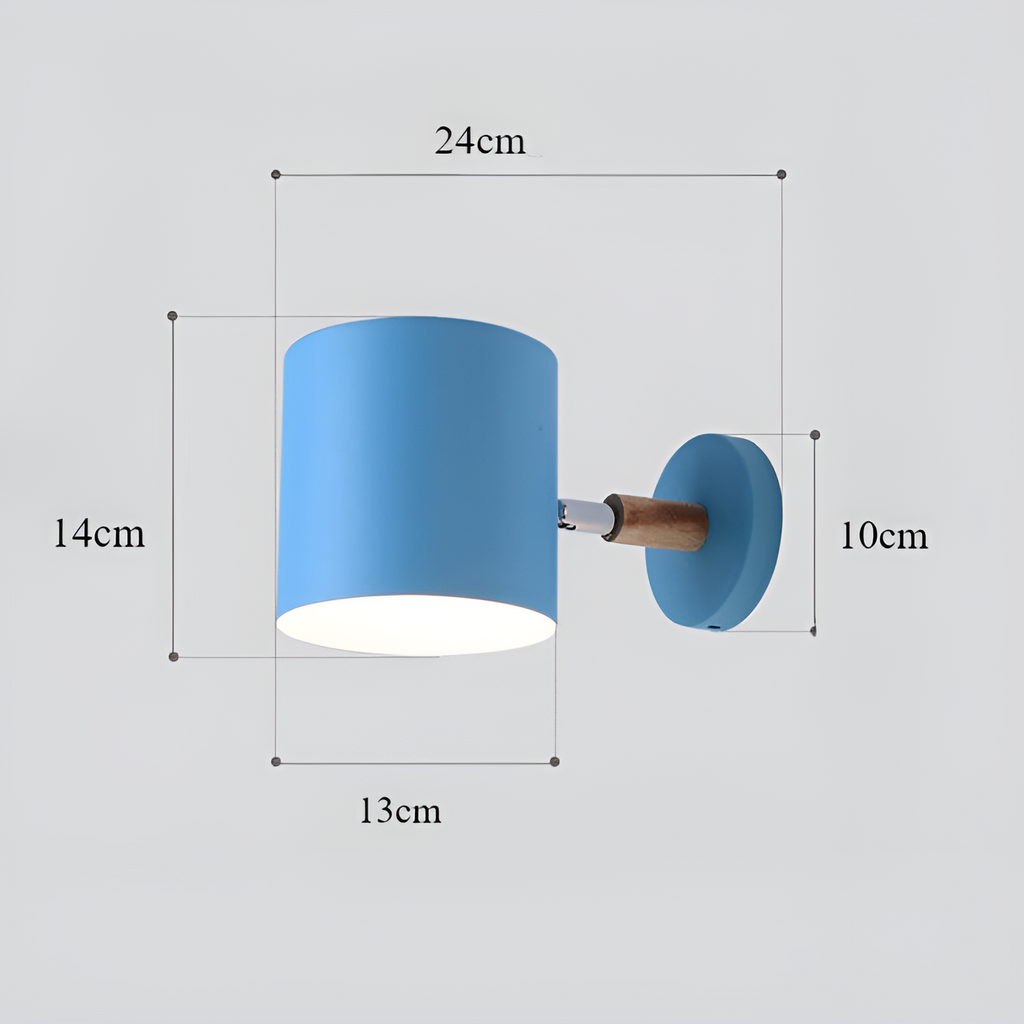 Luvano NordicGlow Wandleuchte verstellbar Pastell