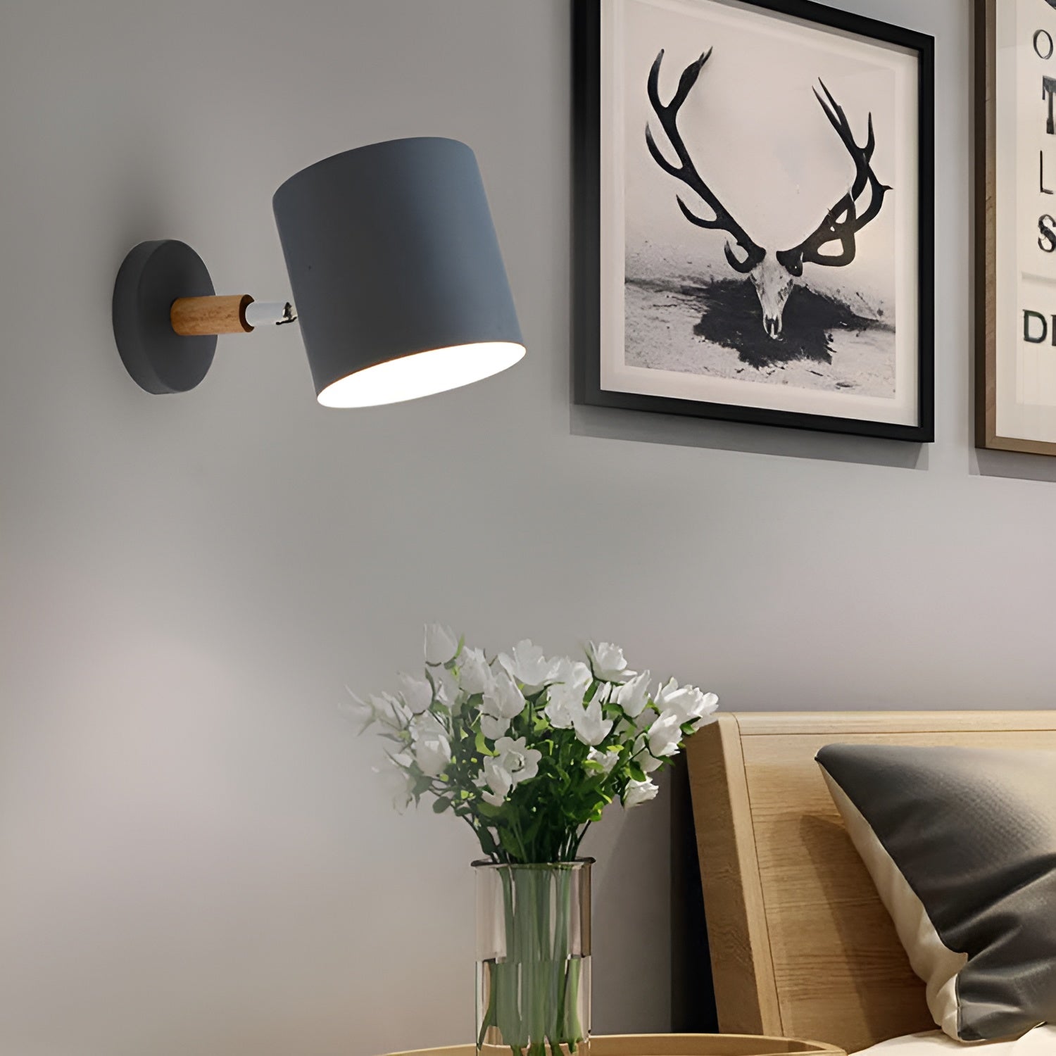 Luvano NordicGlow Wandleuchte verstellbar Pastell