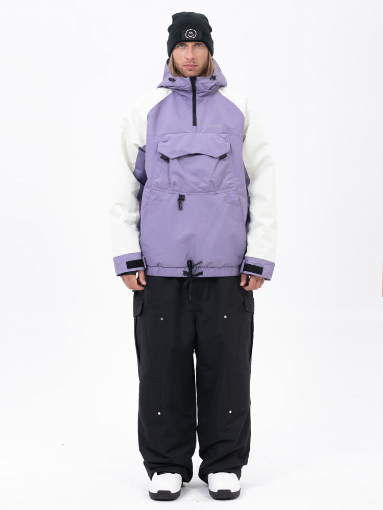 Freestyle-Mountain-Camo-Schneeanzug für Herren – Bomberjacke & Baggy-Hose-Set