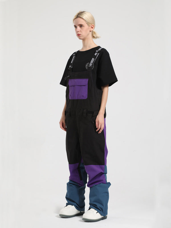 Damen Skihose mit Trägern Gsou Snow Mountain Discover Colorblock