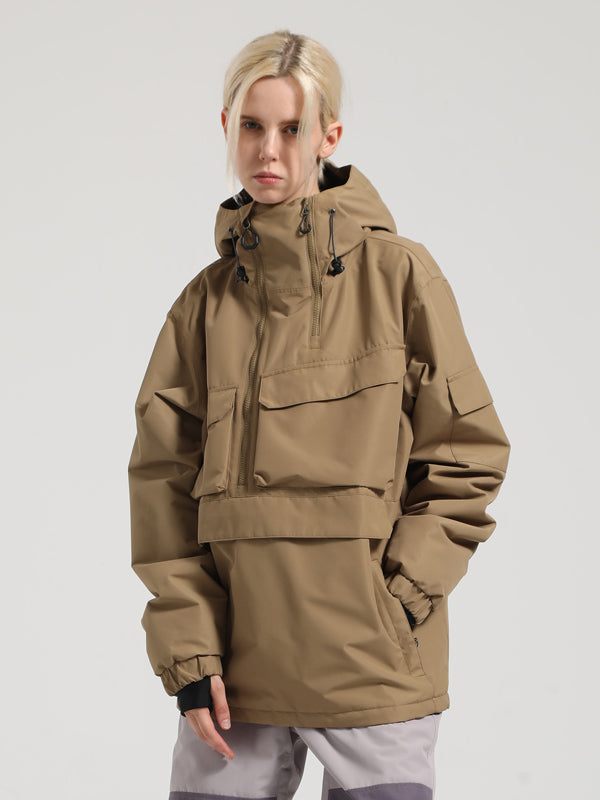 Gsou Snow Winter Action Anorak Cargo Schneejacke für Damen