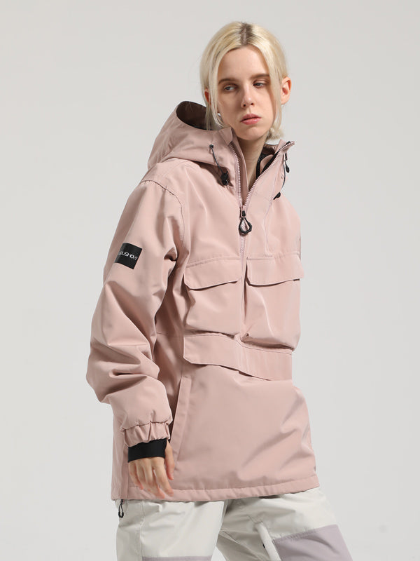 Gsou Snow Winter Action Anorak Cargo Schneejacke für Damen