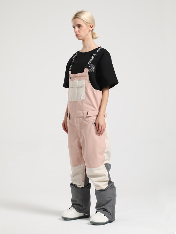 Gsou Snow Mountain Discover Colorblock Ski-Latzhose für Damen