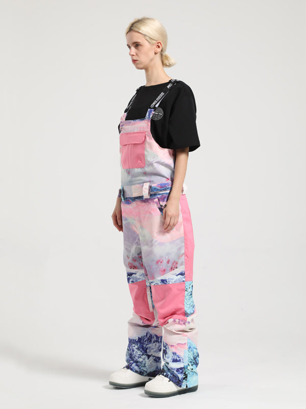 Damen Skihose mit Trägern Gsou Snow Mountain Discover Colorblock