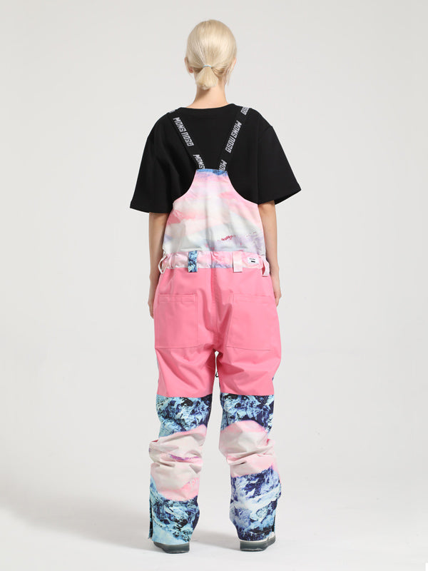 Gsou Snow Mountain Discover Colorblock Ski-Latzhose für Damen