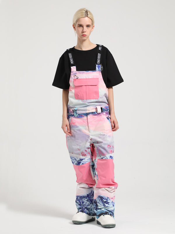 Damen Skihose mit Trägern Gsou Snow Mountain Discover Colorblock