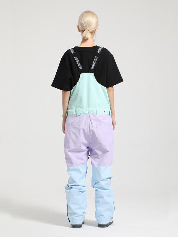Gsou Snow Mountain Discover Colorblock Ski-Latzhose für Damen