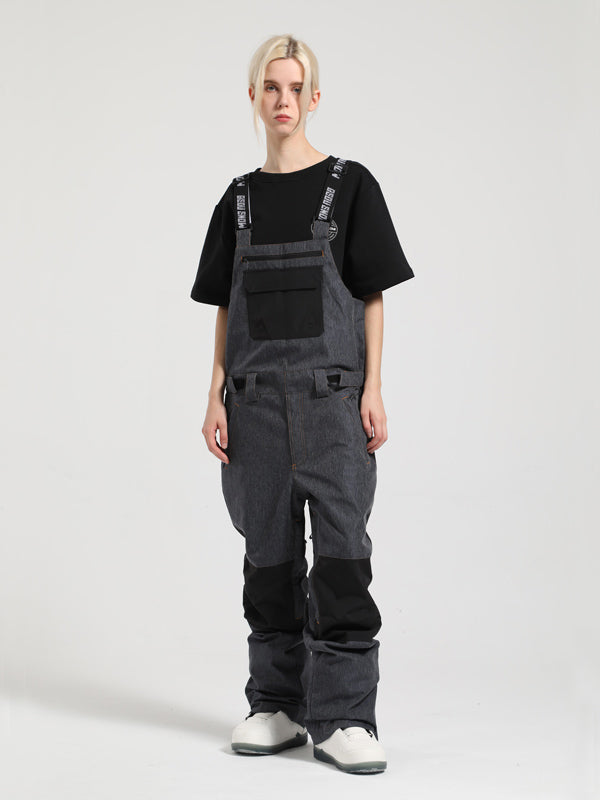 Damen Skihose mit Trägern Gsou Snow Mountain Discover Colorblock