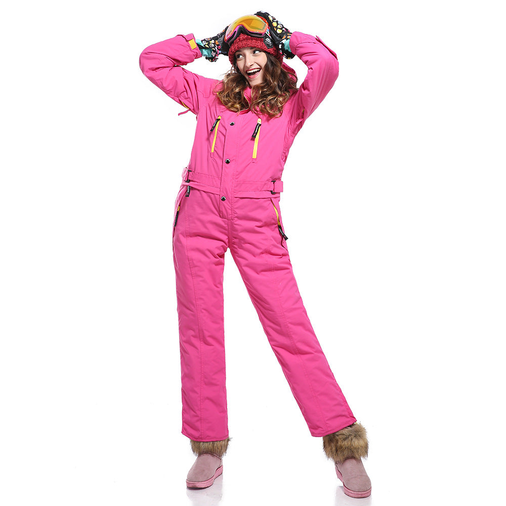 Damen-Wintermode Einteiliger Ski-Overall Winter-Schneeanzug