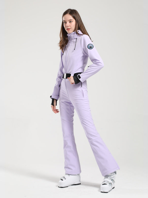 Gsou Snow Classic Flare Skianzug für Damen mit Gürtel