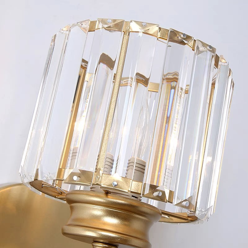 Luvano Wandleuchte Kristall Glas Eisen elegant