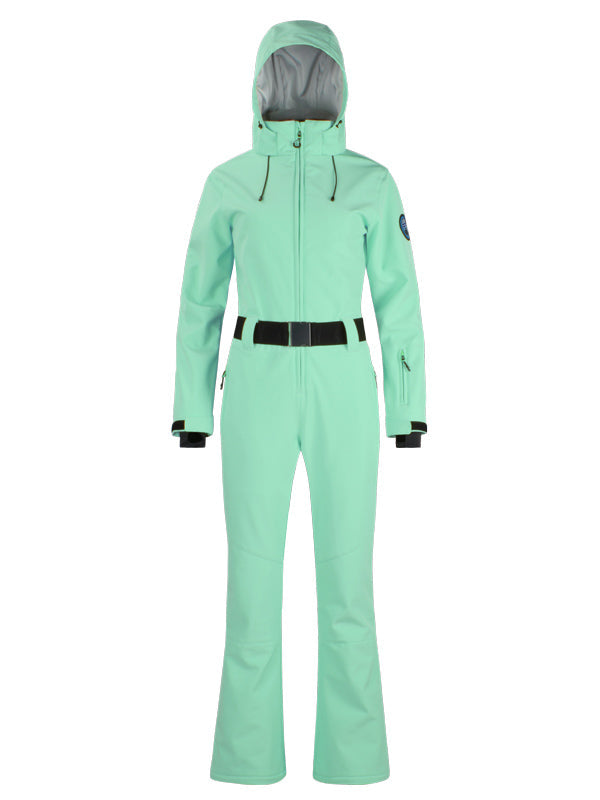 Gsou Snow Classic Flare Skianzug für Damen mit Gürtel