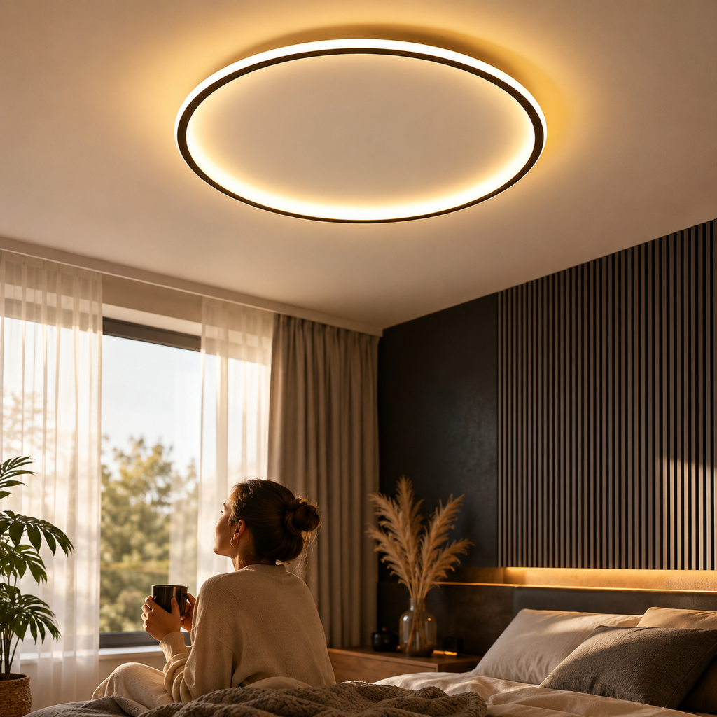 Luvano LED Deckenleuchte rund warmweiß modern