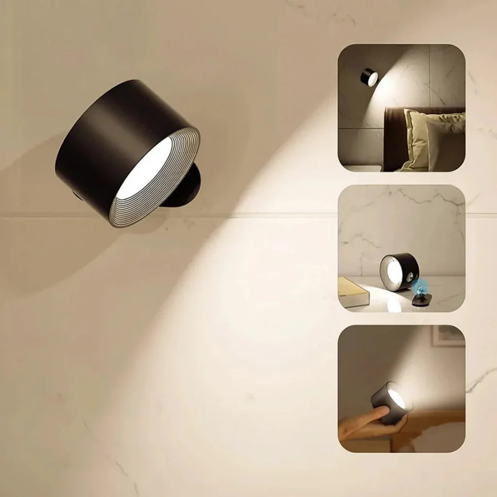 Luvano Wandleuchte kabellos drehbar LED
