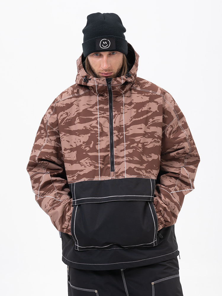 Mountain Vibe Streetstorm Pullover Camo Snowboardjacke für Herren – Ganzjahresjacke
