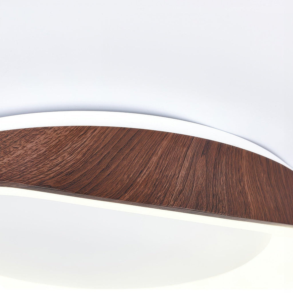 Luvano Deckenleuchte Holzoptik Nordic LED
