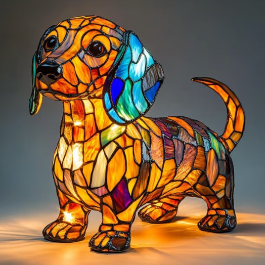 Luvano Tischleuchte Hund Figur Akzentlicht