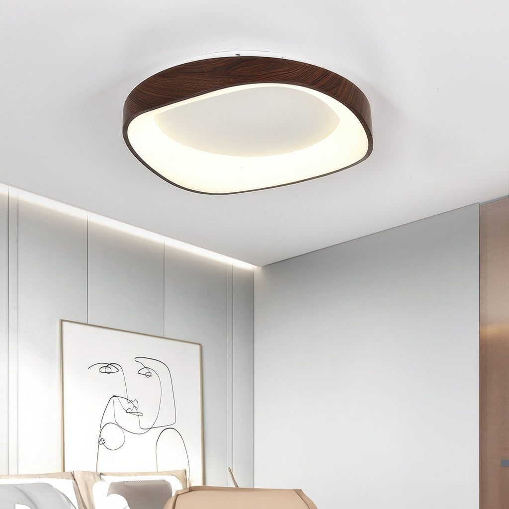 Luvano Deckenleuchte Holzoptik Nordic LED